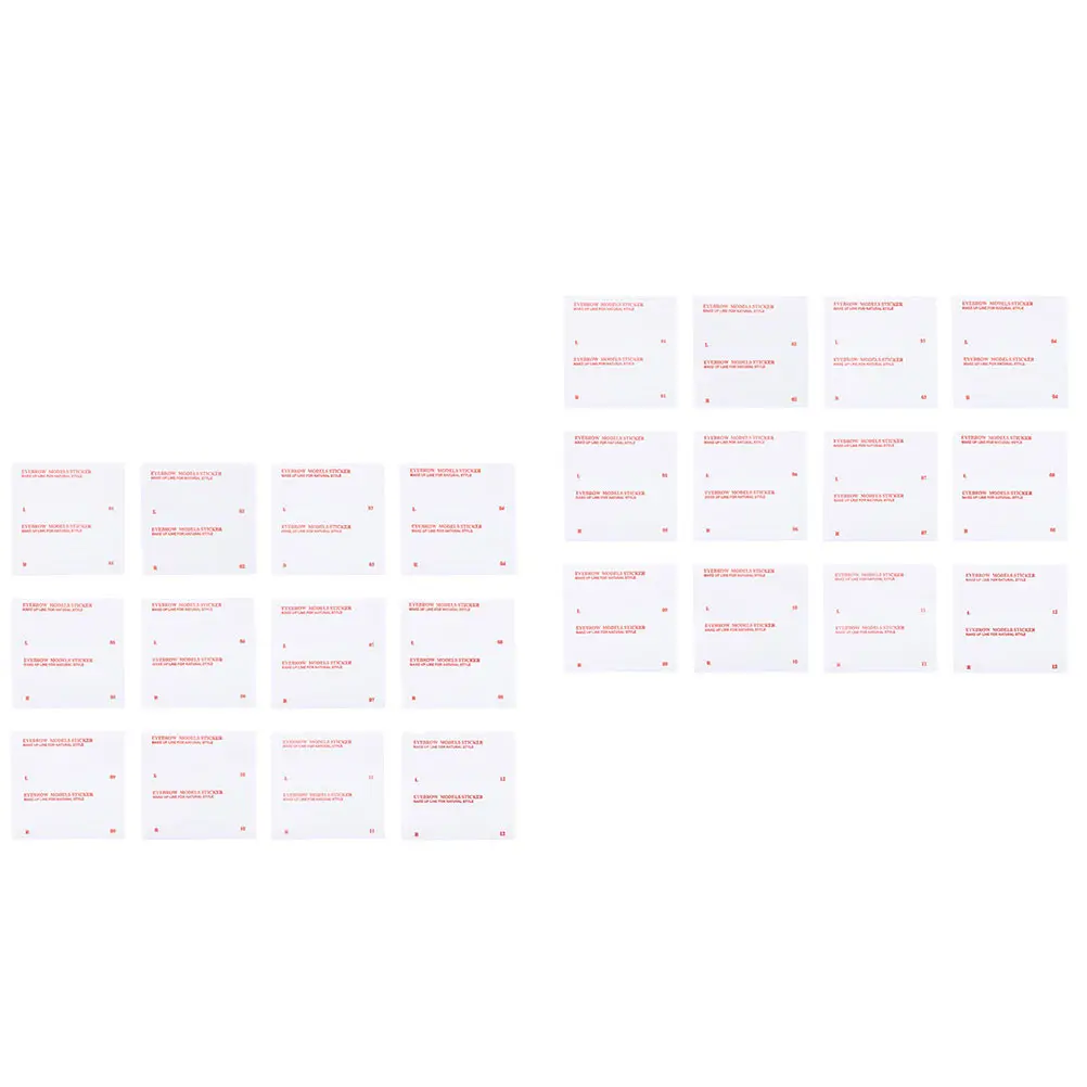 

96pcs Disposable Stencils Template Stencils Eyebrow Shaper Makeup Tool Salon Supply Eyebrow Makeup Stencil Women Girl