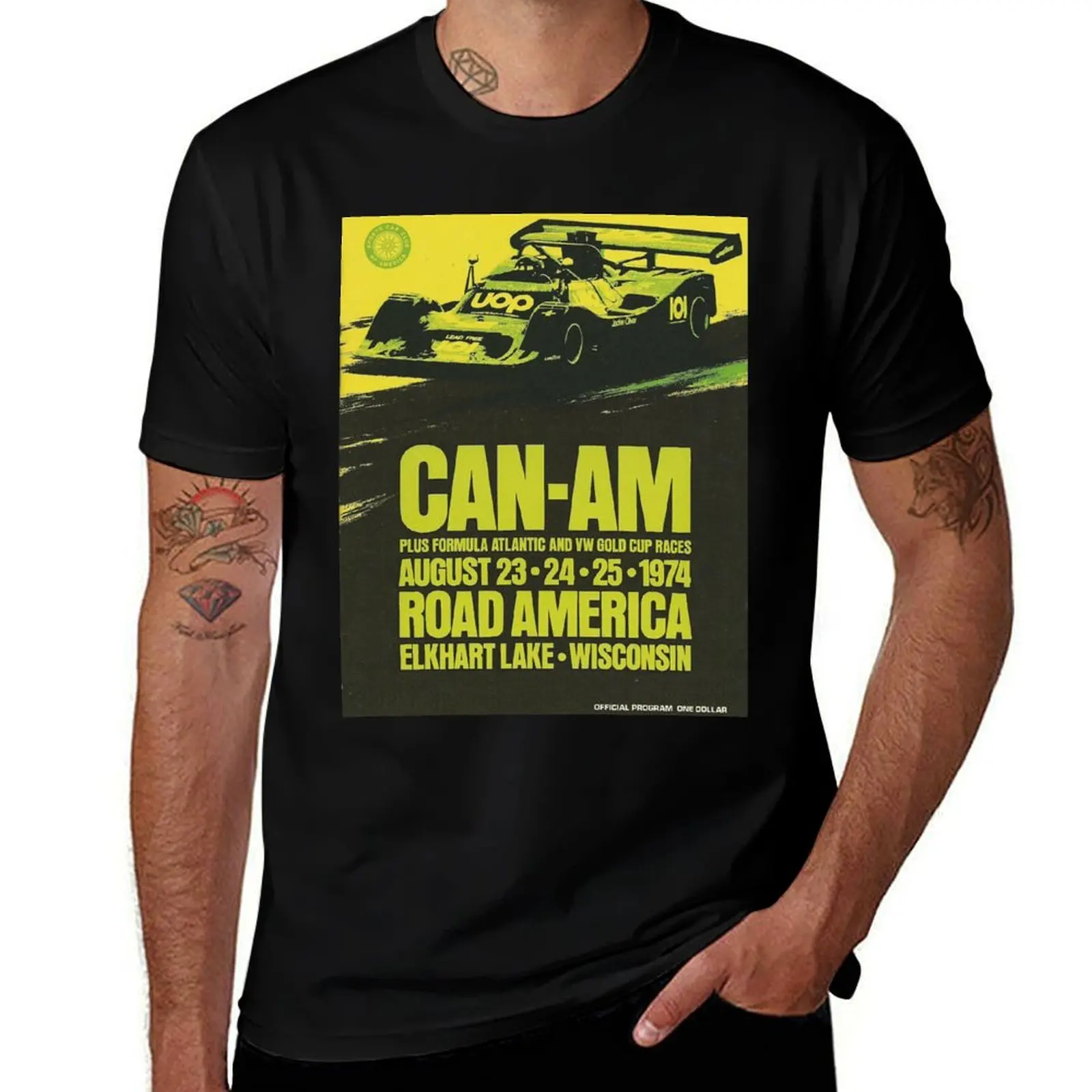 

Can-am Road America 1974 Racing Poster T-Shirt boys animal print summer shirt Blouse mens designer t shirt