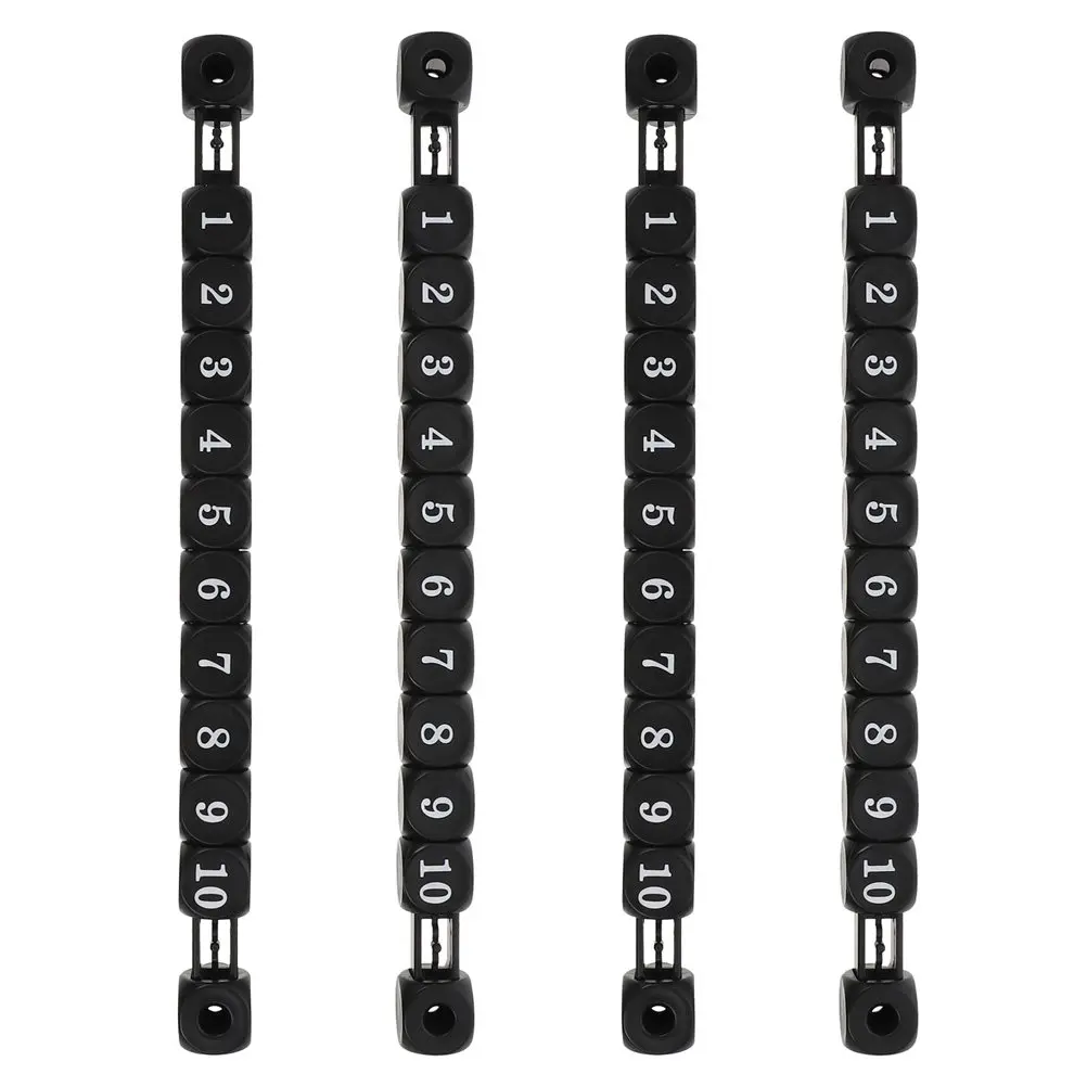

4Pcs Table Football Scoring Counters Heavy-Duty Plastic Scorekeeper Bar Versatile Scoring Indicator for Soccer Tables and Board