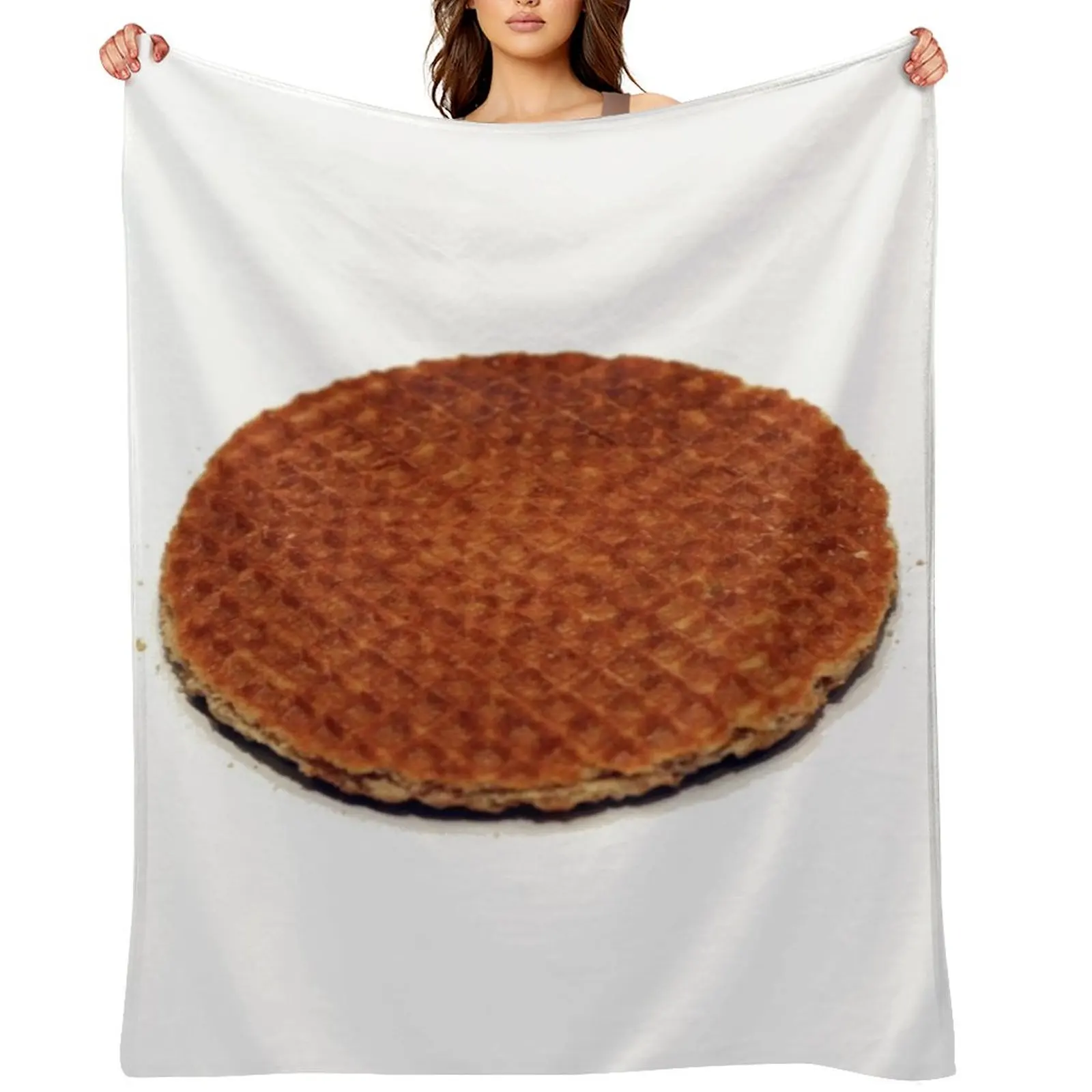 

Stroopwafel Throw Blanket Blankets For Bed Plush Soft Big christmas gifts Blankets
