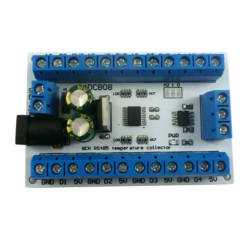 8Ch Rs485 Modbus Rtu Temperature Control Sensor Remote Digital Module PLC R4DCB08-A07G