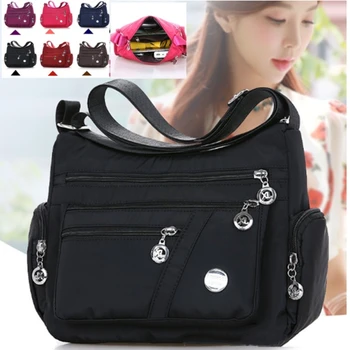 Nieuwe schoudertas Damesmode Waterdichte nylon Oxford Crossbody tas Hoge kwaliteit Messenger Handtassen Reisportemonnee