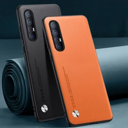Luxury PU Leather Case For OPPO Reno 3 Pro 5G Reno3 3Pro Back Cover Matte Silicone Protection Phone Case For OPPO Find X2 Neo