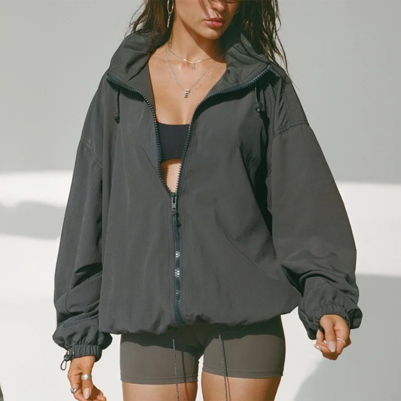 

Спортивная толстовка на молнии с длинными рукавами для йоги для женщин, осень-зима