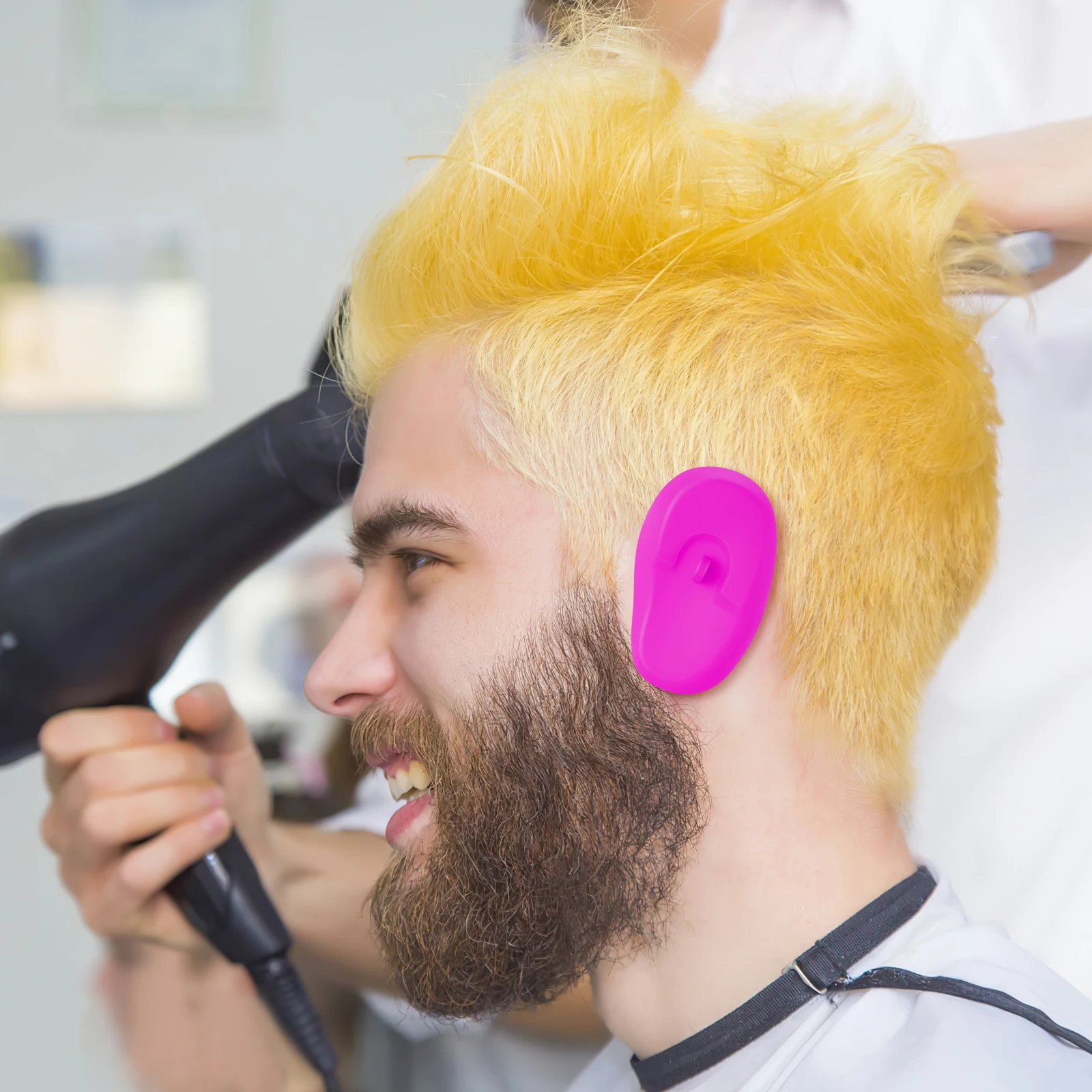 

3 Pairs Anti Staining Earmuffs Hair Dye Silicone Ear Reusable Salon Ear Protection Waterproof Shower Earmuffs