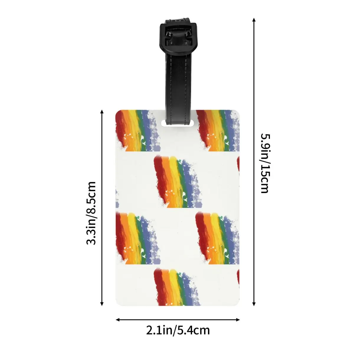 Benutzer definierte lgbt Regenbogen Gepäck anhänger Privatsphäre Schutz Homosexuell Stolz Gepäck anhänger Reisetasche Etiketten Koffer