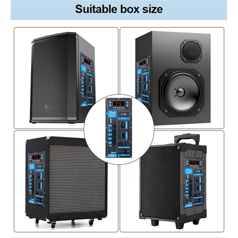 

Y20A Высокомощный DSP Bluetooth 5,3 Плата усилителя 8-18-дюймовый тележка Динамик Открытый модуль аудиоусилителя Двухканальный стереоусилитель 60 Вт