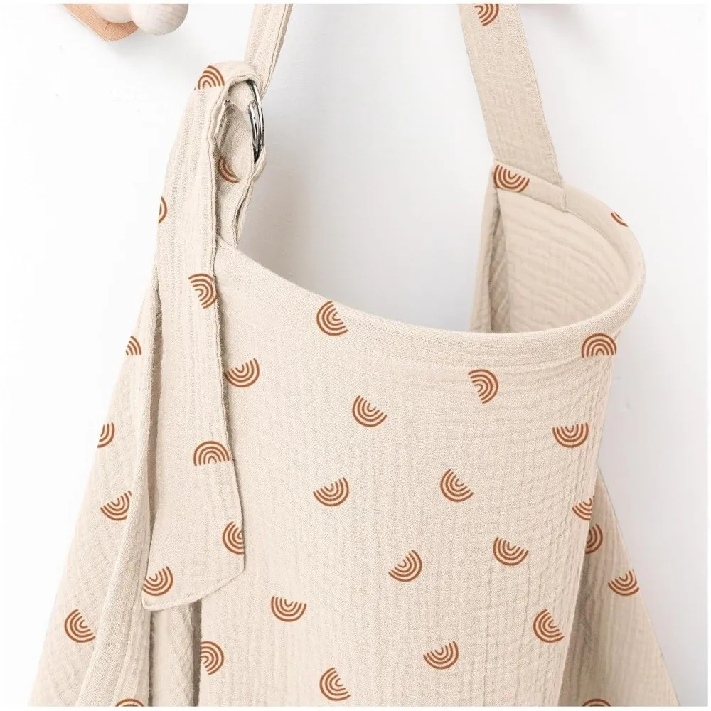 with Arch Neckline Breastfeeding Nursing Cover Breathable Multi-purpose Baby Feeding Cloth Adjustable Baby Nursing Apron