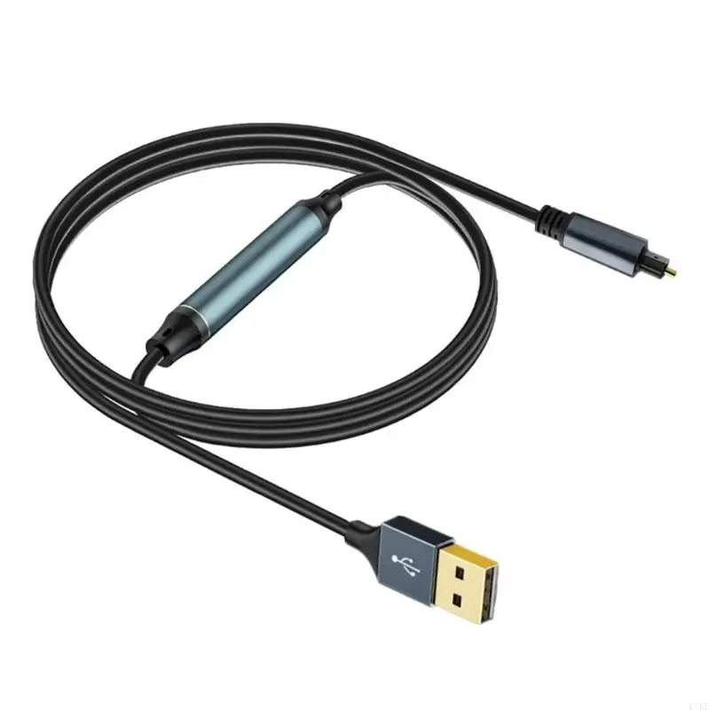 PVC Fiber Opticals Sound Cable Connects USB Devices To Enabled Speakers And TVs K1KF