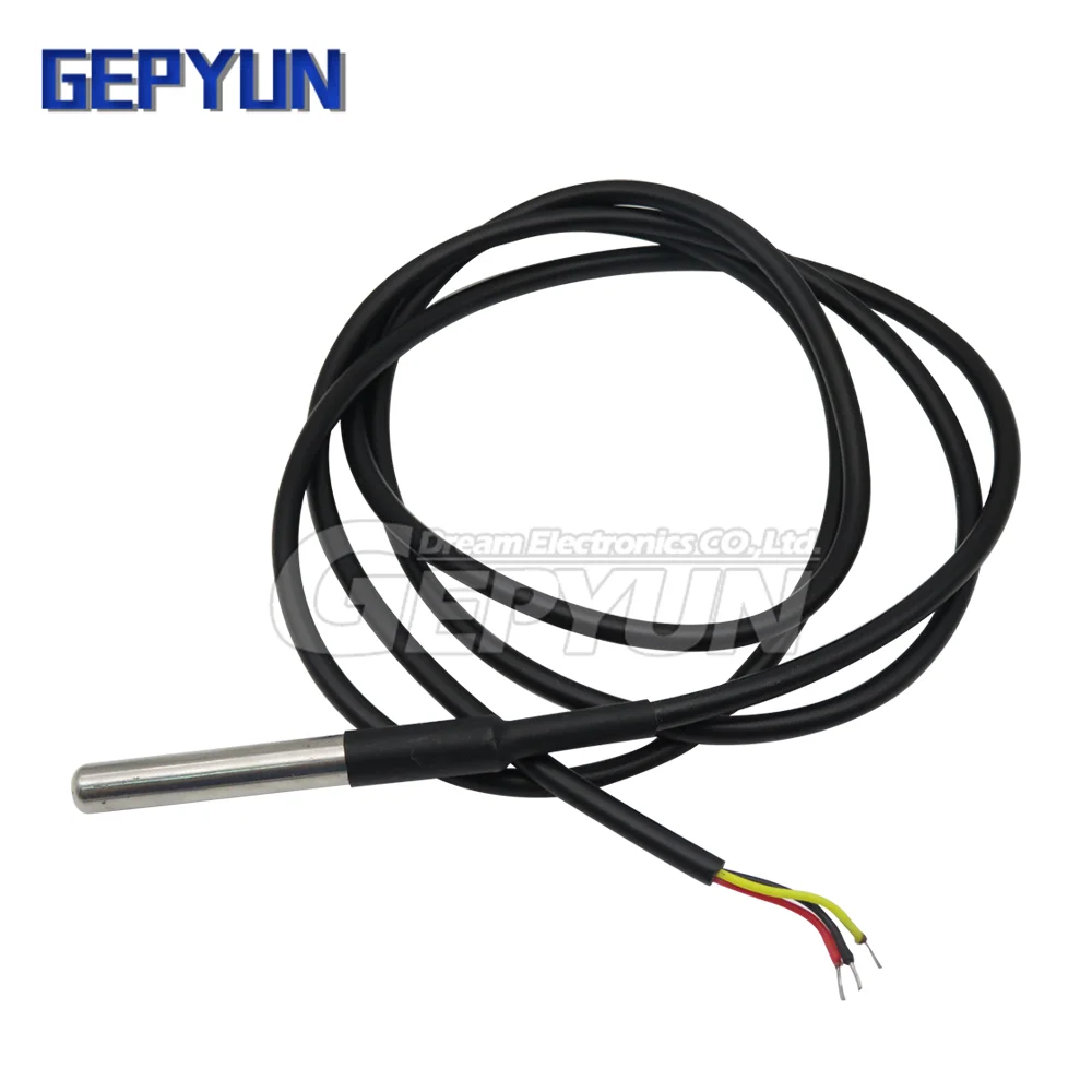 DS1820 Stainless Steel Package Waterproof DS18B20 Temperature Probe 18B20 Temperature Sensor Module For Arduino