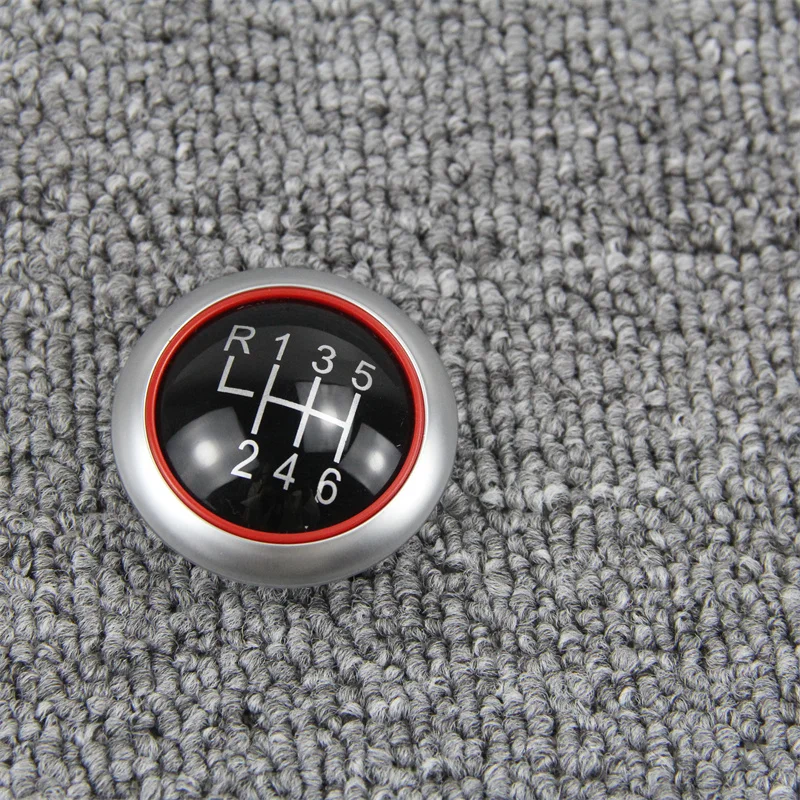 5/6 Speed Gear Shift Knob Stick Cover Cap Emblem Badge For Audi A4 B6 B7 B8 A6 S4 8K A5 8T Seat Ibiza 6J Leon Passat B6 B7 Golf