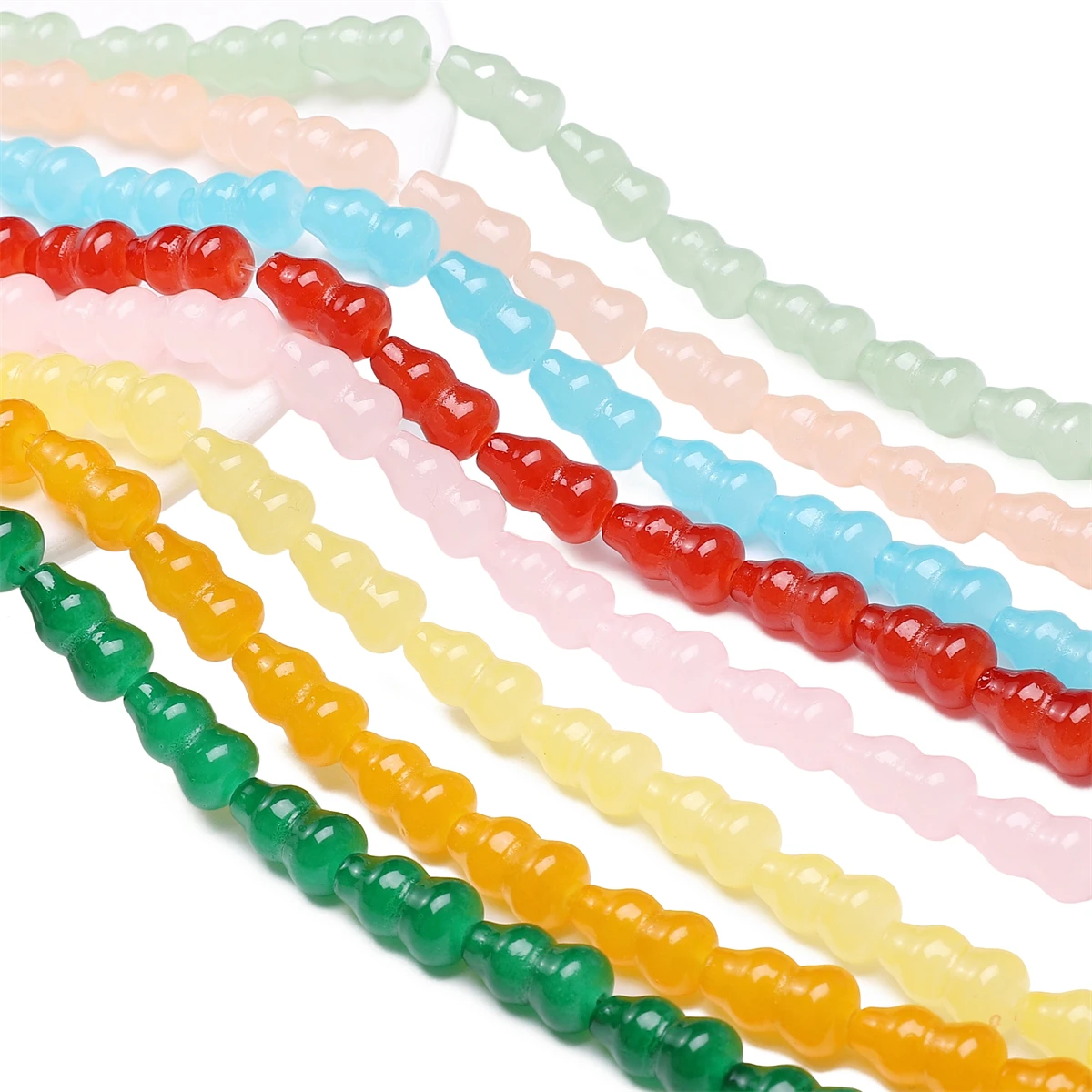 15 قطعة 8x14 مللي متر الزجاج الخرز كالاباش فضفاض خزر عازل سحر لصنع المجوهرات أساور يدوية قلادة القرط DIY بها بنفسك اكسسوارات