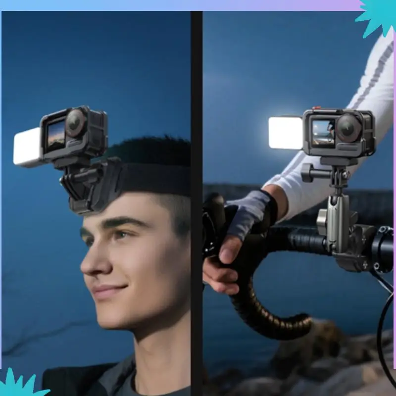 ABZW 3-Color Magnetic Quick-Release Fill Light Multi-Color Beauty Light For DJI Osmo Action5/4/3