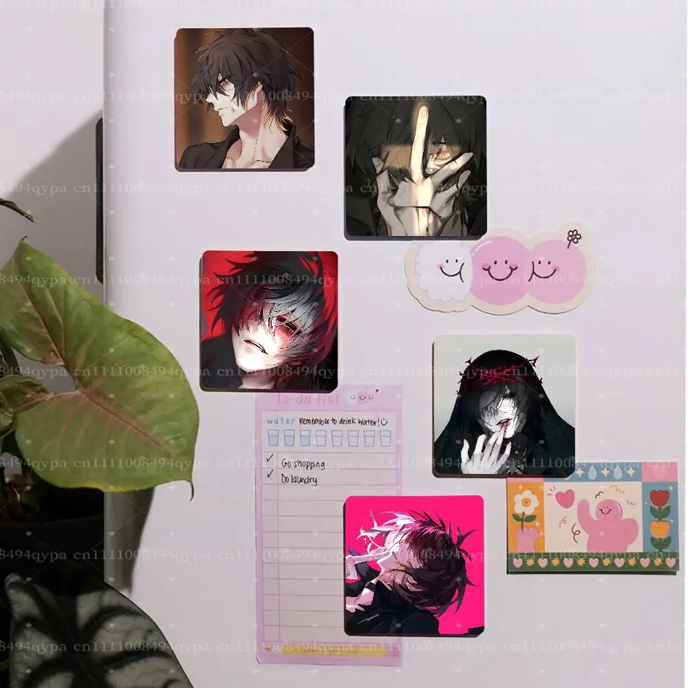 Towa S-Slow Damage Square Fridge Magnet Custom Photo Magnetic Sticker Decorative for Refrigerator Home Kitchen, Souvenir Gift