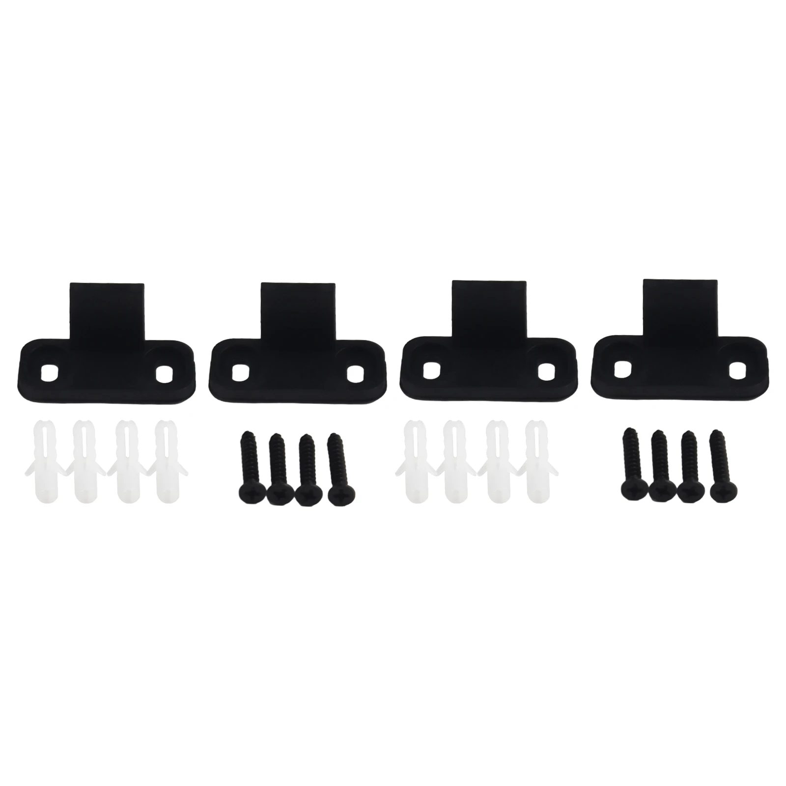 High Quality Shock Stoppers Floor Guide Reliable Sliding Rail Black Expansion Plugs Home Kit Plastic 4.5*2cm 4PCS