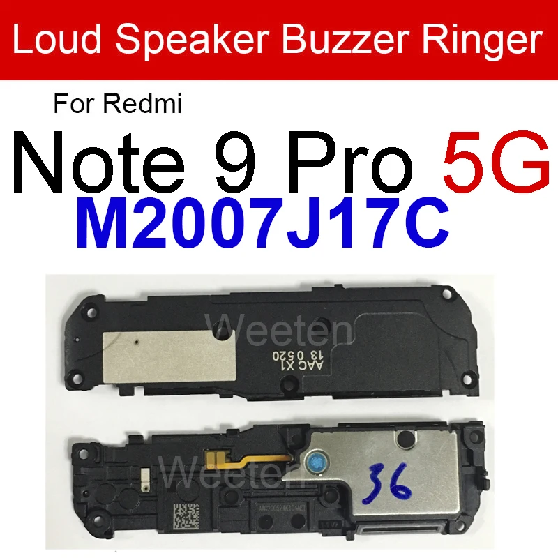 Loudspeaker Sound Ringer For Xiaomi Redmi Note 6 7 8 9 10 Pro 4G 5G Note 8T 9T 9S 10S Loud Speaker Buzzer Module Flex Cable