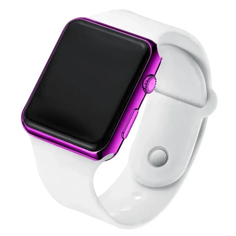 Couple Watches LED Display Electronic Sports Silicone Digital Wrist Watch for Women and Men Gift Fashion Casual Female Clock
