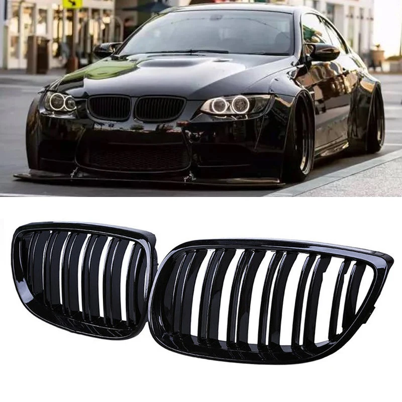 Car Front Bumper Grilles For 2006-2009 BMW 3 Series E92 E93 M3 325xi 320i 328i 330i 335i Racing Grill Kidney Grille