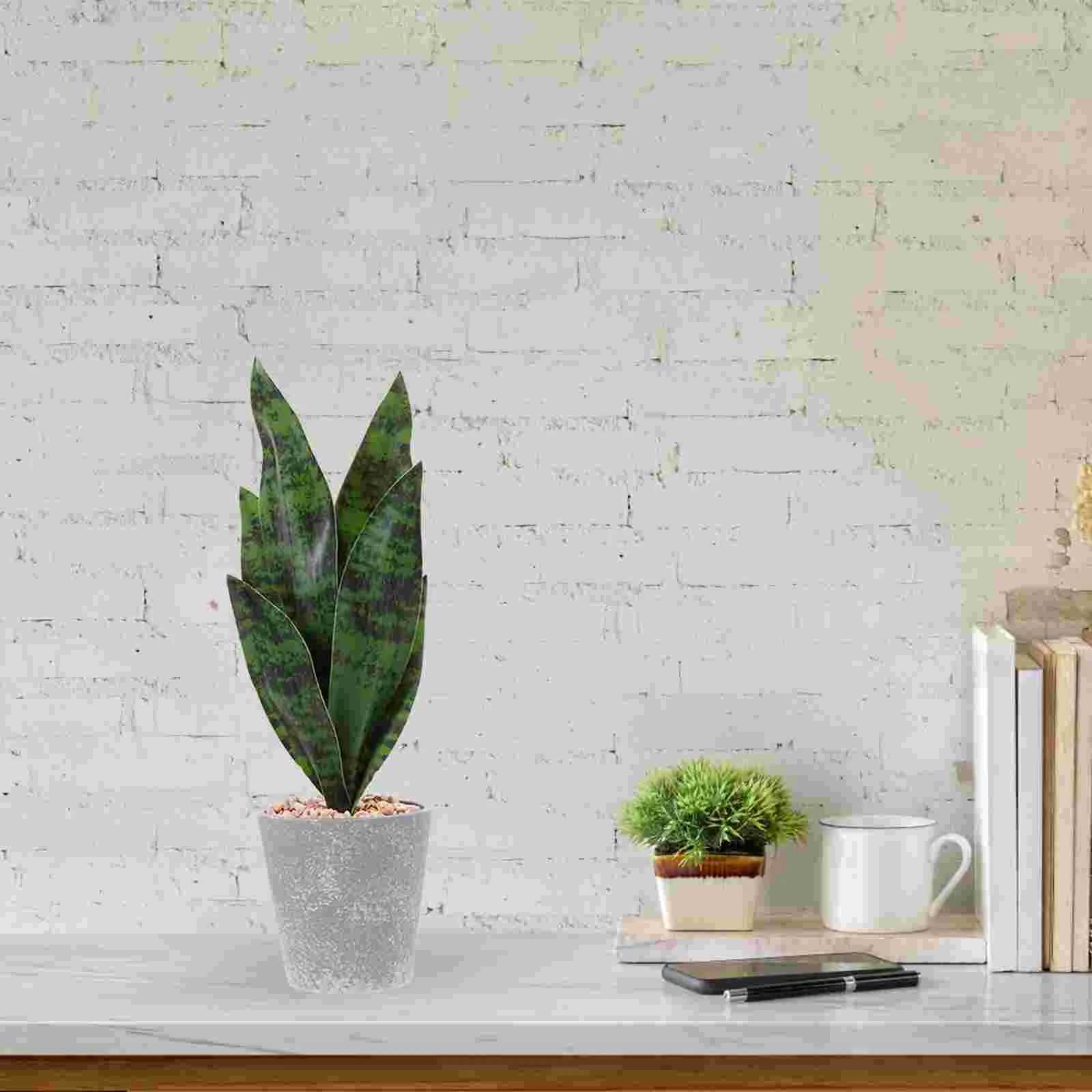 Outdoor Künstliche Pflanzen Tiger Piranha Elegante Sansevieria Gefälschte Schlange Faux Dekoration Dekorationen Hause DIY