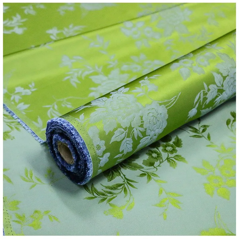 Jacquard satin 6A silk double-sided multicolored fabric a vintage clothing designer's