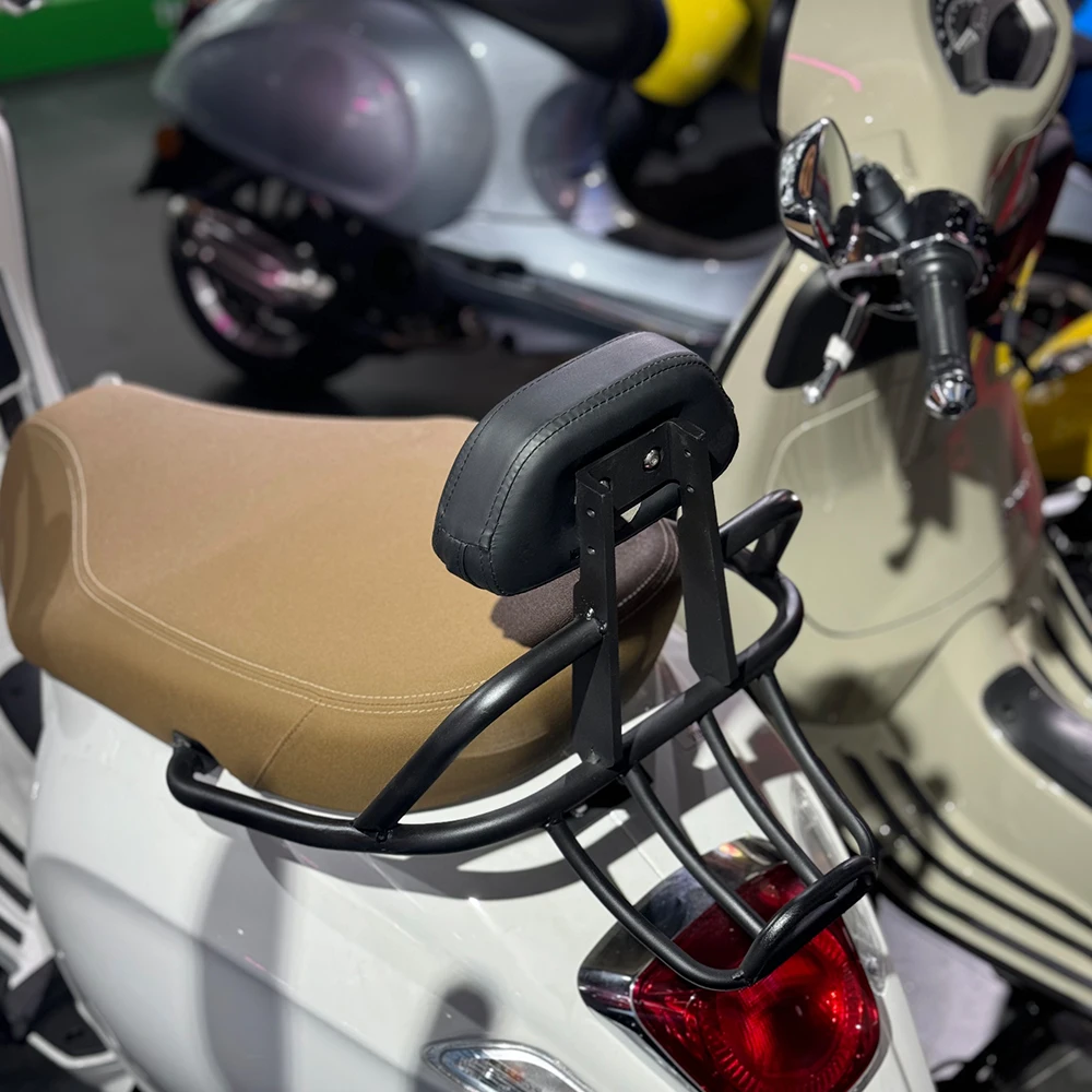 For Piaggio Vespa Primavera Sprint 150 Motorcycle Integrated Rear Backrest And Tail Rack for Enhanced Comfort And Storage