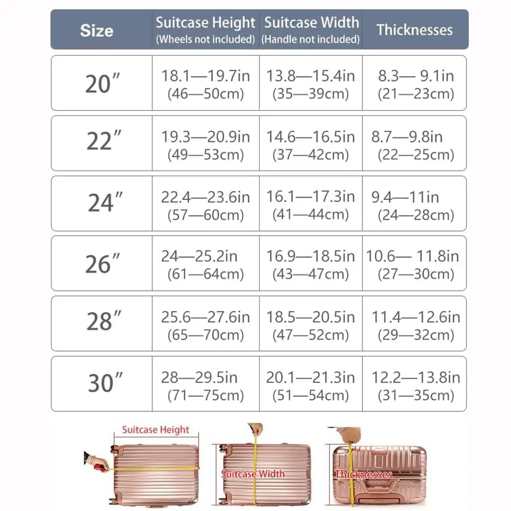PVC 투명 여행 가방 커버, 방수, 분해 필요 없음, 투명 수하물 보호대, 탄성 여행 랩 수하물 커버