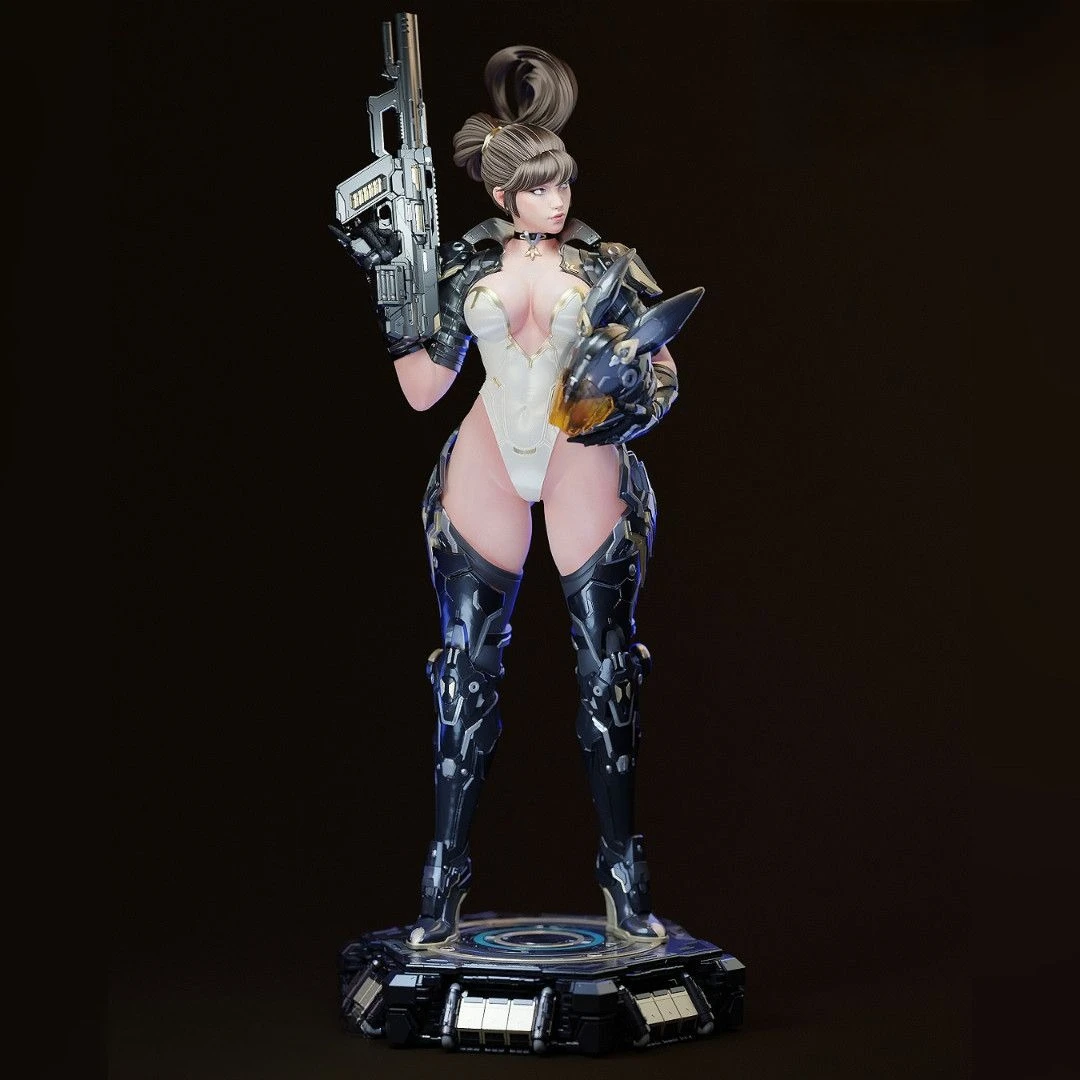 First Descendant Ultimate Bunny Girl 3D Print Model Kit Unpainted Unassembled DIY Coloring Self-assembly Figurines