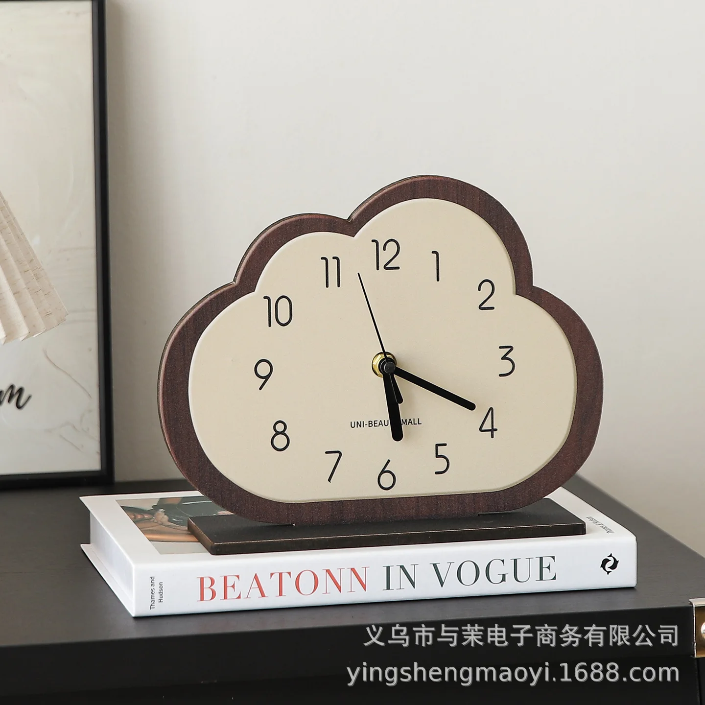 

Zml desktop clock - creative table clock with stand, premium living room decor, clock ornament