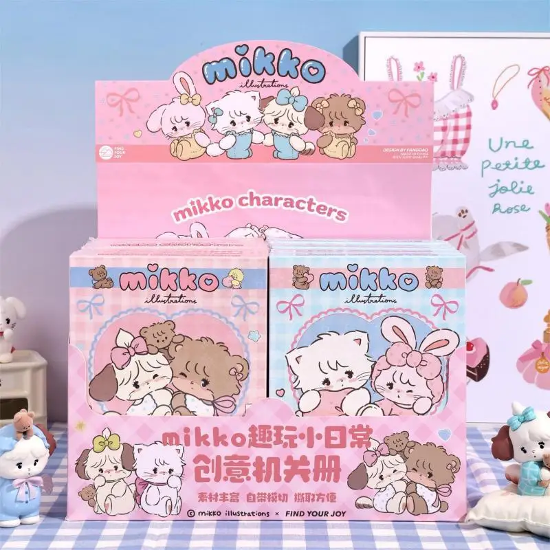 

20 шт., аниме Mikko, креативная мультяшная слепая коробка, наклейки ручной работы, книги для детей, тихие книги, игрушки, загадочная открытая коробка, игрушки