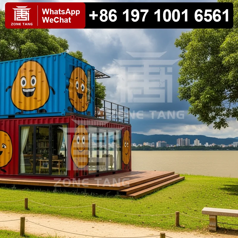 

20 Foot Container House 2 Story Container House Customize Color Prefab Container House Creative Container House Comply Law
