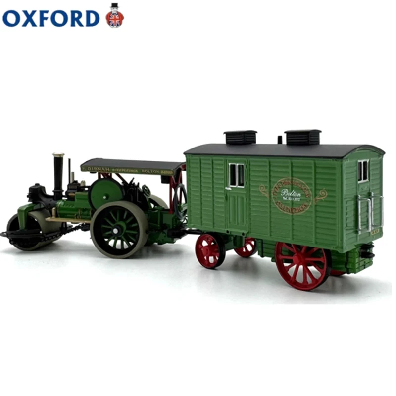 

OXFORD 1/76 Scale Steam Roller Trailer Simulation Alloy Car Model Static Collection Holiday Gifts Toys