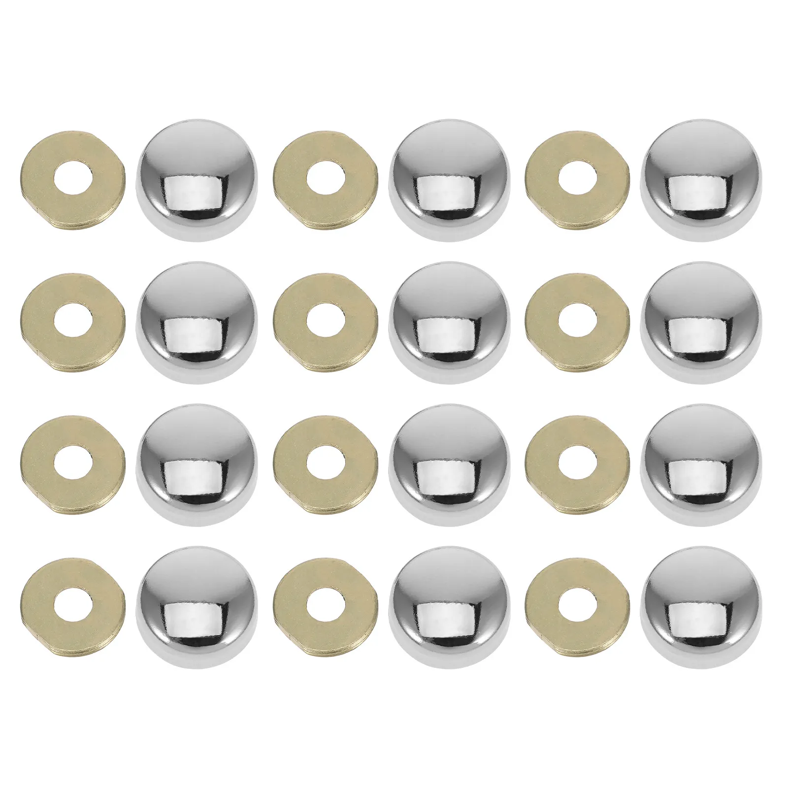 1Set Furniture Screw Decorative Cover with Washer Threaded Screw Cap for Flat Round Head Rivets Easy Press Fit Clean Aesthetic