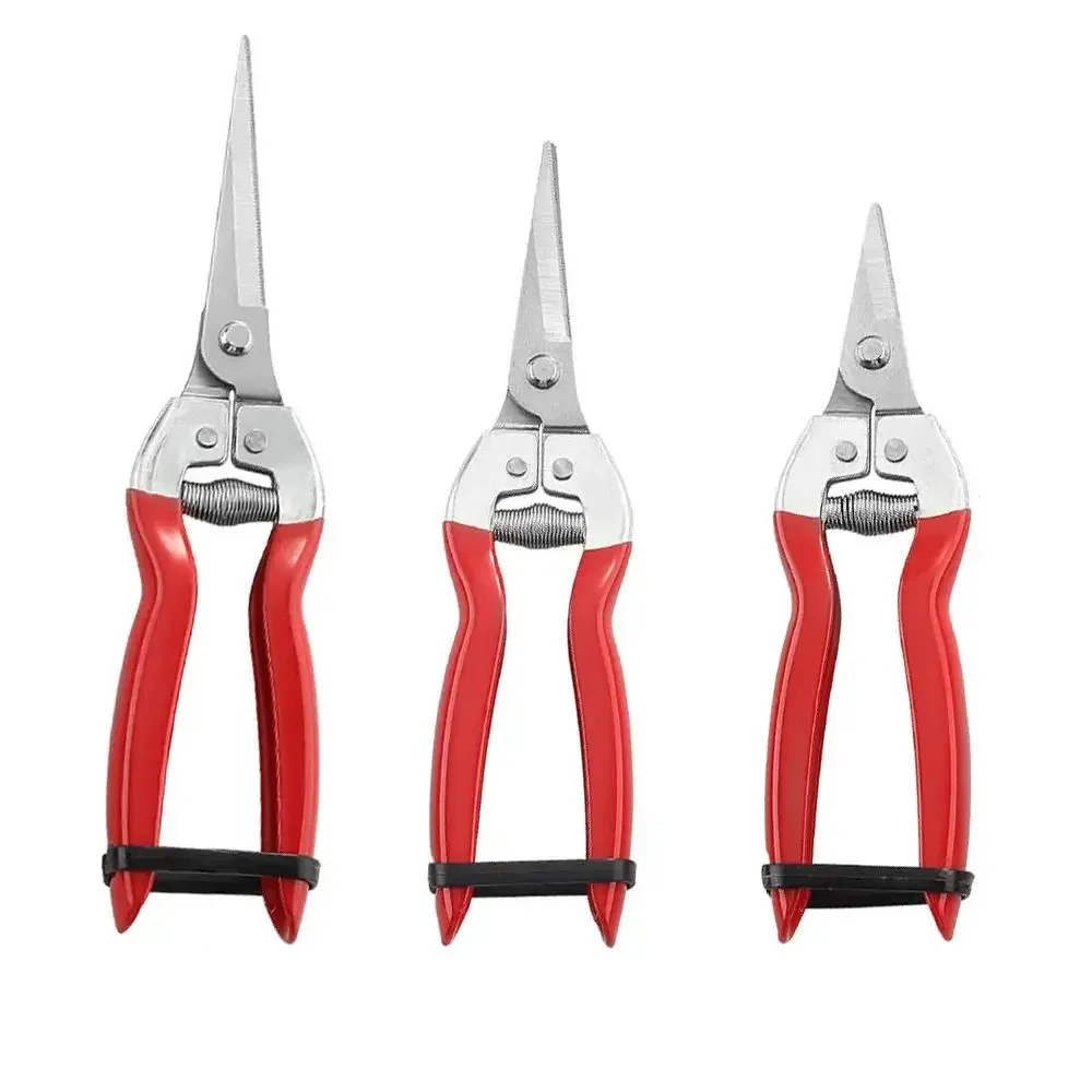 

T50 Anti-slip Pruner Garden Scissors Pruning Shears Micro-Tip Pruning Snips Leaf Trimmer Straight Scissor For Plant Pruning Tool