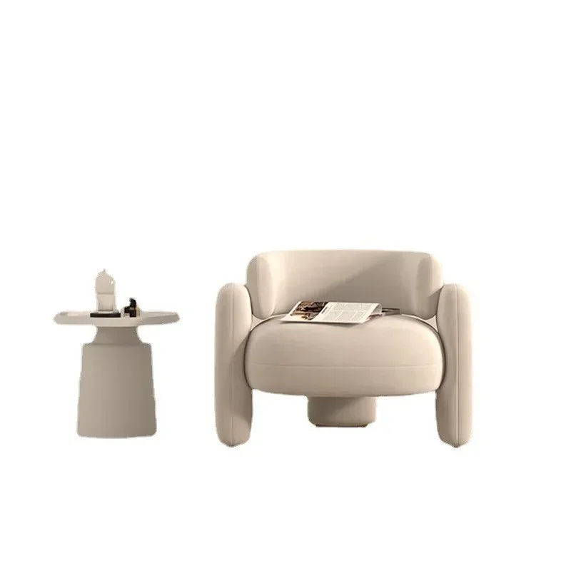 

Richome Single Sofa Chair Designer Luxury Leisure Modern Minimalist Lounge Reception Negotiation Tea Table Set