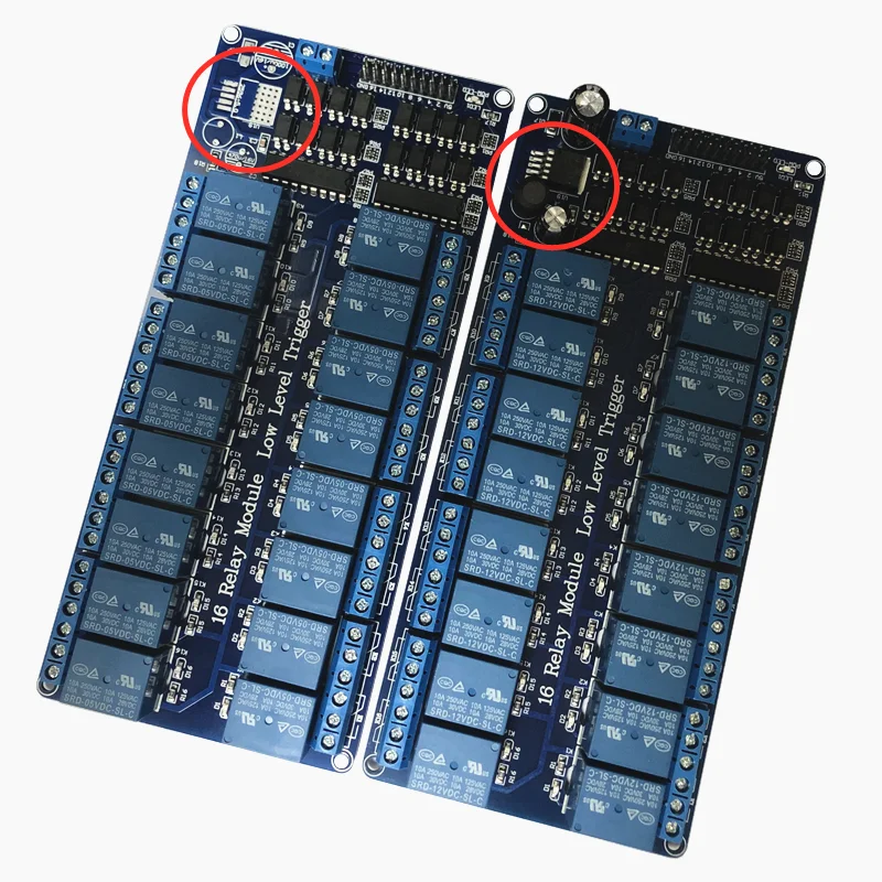 16 channel relay module 5V 12V control board with optocoupler protection with LM2596 power supply