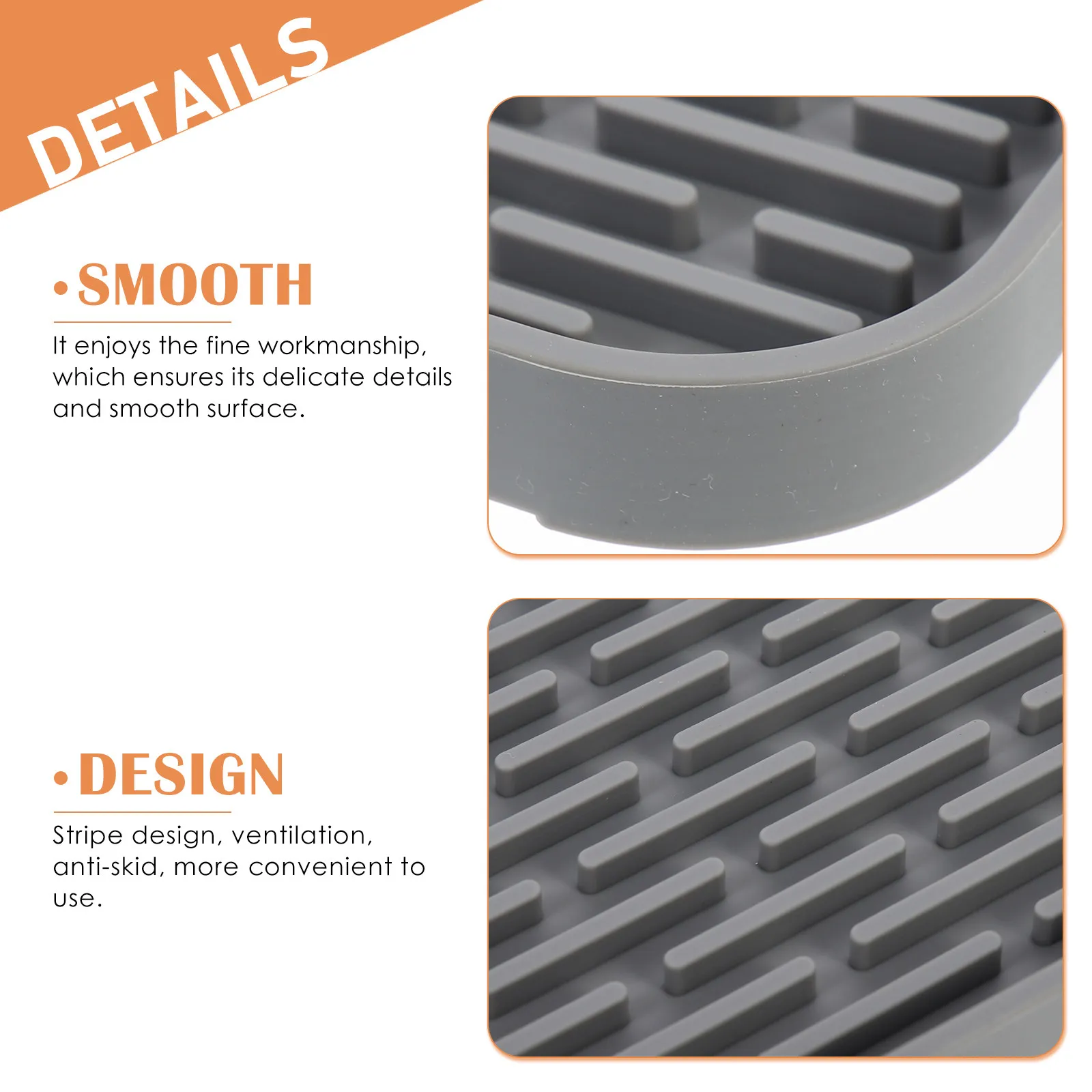 

Силиконовый коврик для сушки посуды, премиум-класса, утолщенный, нескользящий, легко моющийся, для кухни и дома