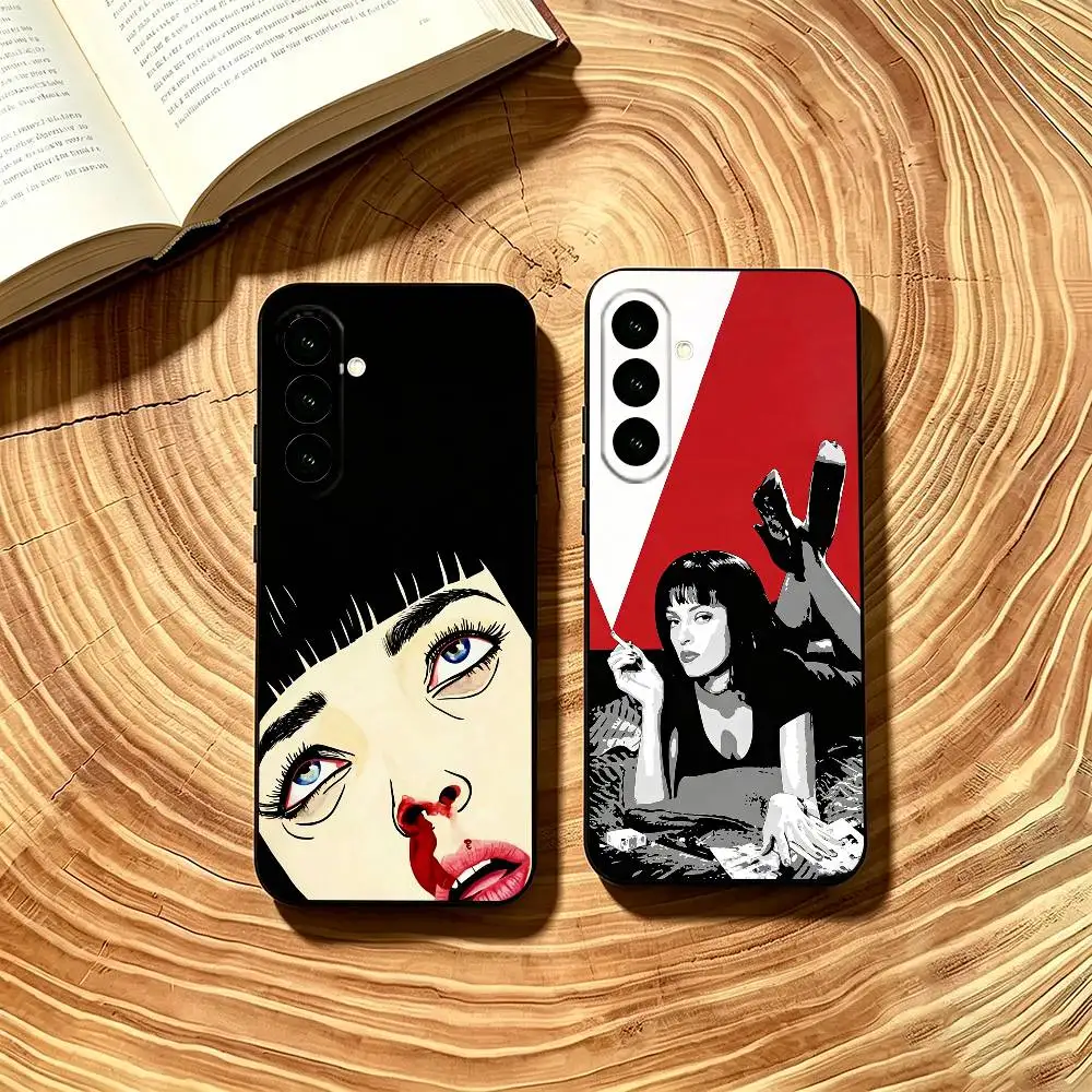 The Movie P-Pulp Fiction Phone Case Soft black For Samsung Galaxy A73,A72,A71,A70,A53,A52,A51