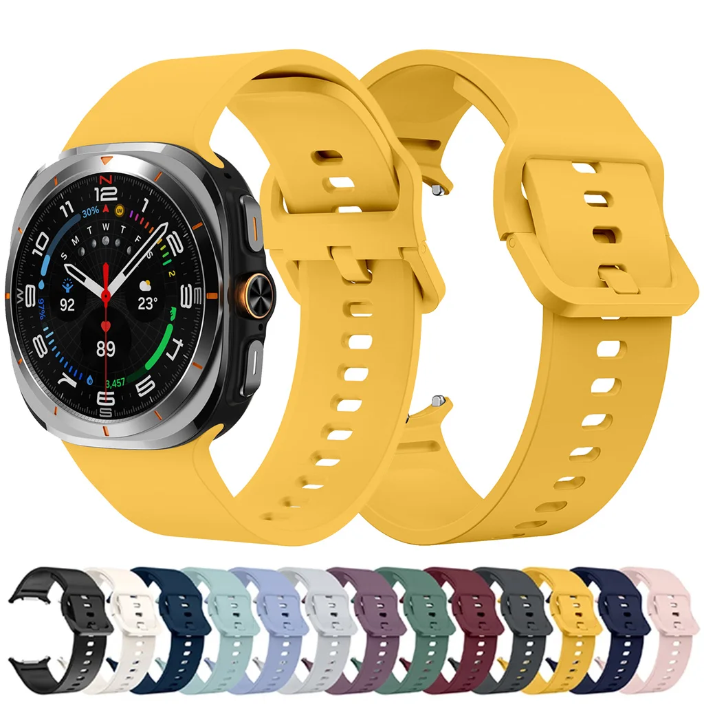 

Sports Silicone Band for Samsung Galaxy Watch Ultra 47mm Replacement Soft Strap Bracelet for Galaxy Ultra Watchband Accessories