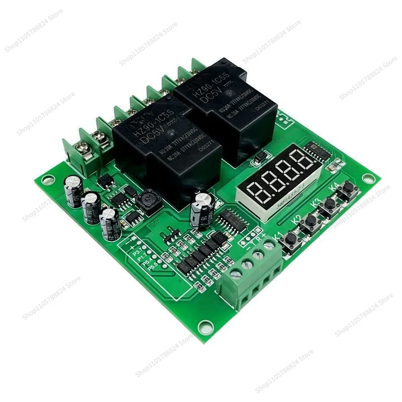 For DC Motor Forward and Reverse Controller Module AC Two-way Relay Cycle Control Board 12v24v220V