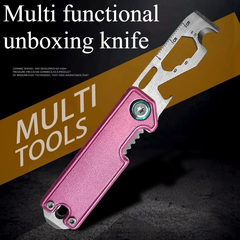 

Multi Functional Travel Portable Folding Tool Set Combination Bottle Opener Wrench Pry Bar