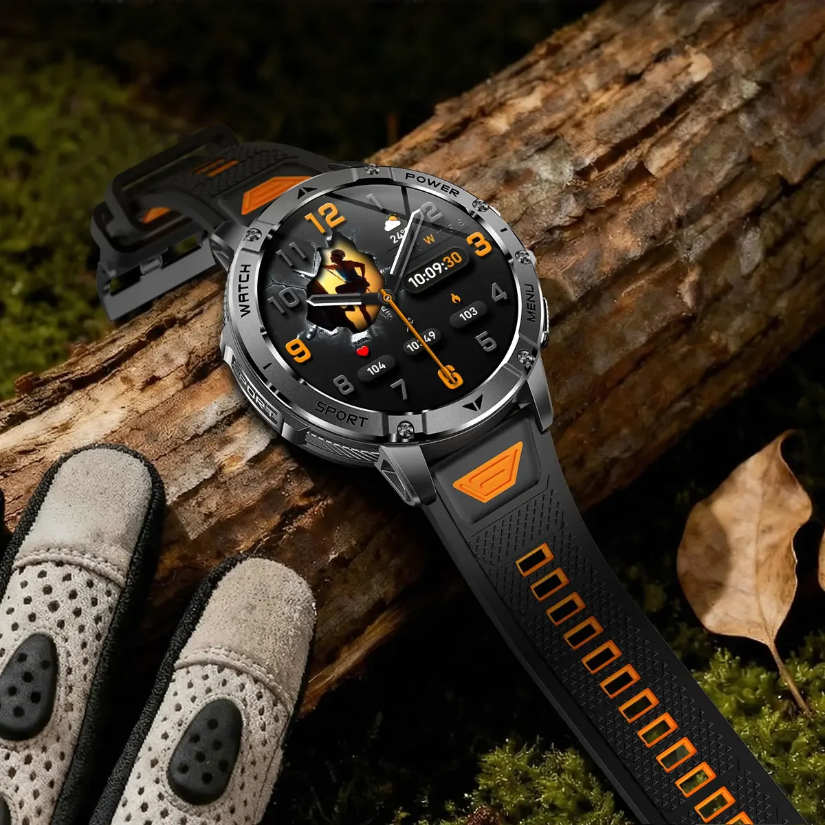 2026 Neue TANK PRO 1400mAh Akku Smartwatch 1,7" HD AMOLED Bildschirm Taschenlampe Fitness-Tracker Uhr 10ATM Wasserdichte Smartwatch – Detail 22