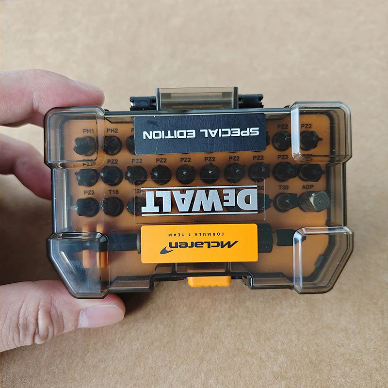DEWALT x McLaren F1 Team Special Edition 32Pcs Impact Ready Screwdriving Bit Set with Drive Guide DT70900T-QZ
