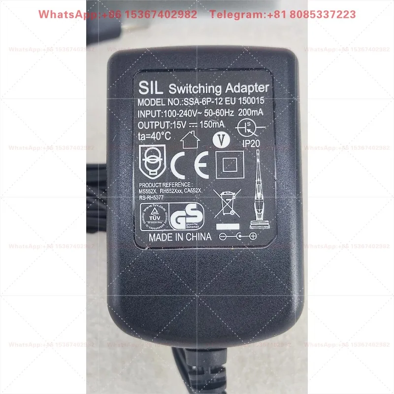 10Pcs 15v150MA charger, power adapter, new European 5521 interface