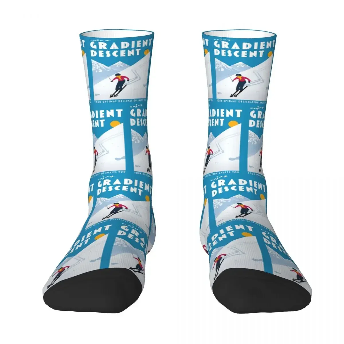 Disfrute de los calcetines descentes degradados, medias absorbentes del sudor Harajuku, calcetines largos para todas las estaciones, accesorios para regalos de hombre y mujer