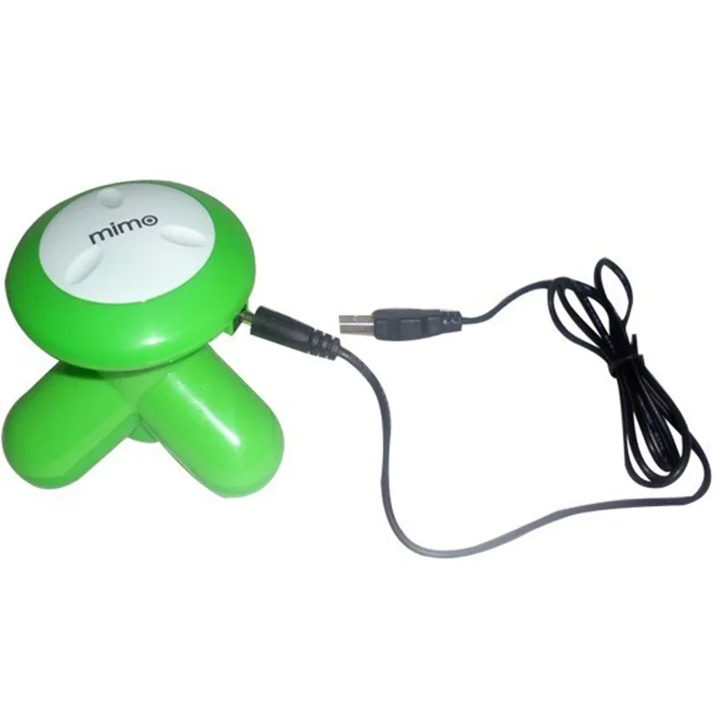 BXA Mini masajeador vibratorio de onda con mango eléctrico portátil, batería USB, masaje de cuerpo completo, relajación de cuello, cintura, espalda y hombros