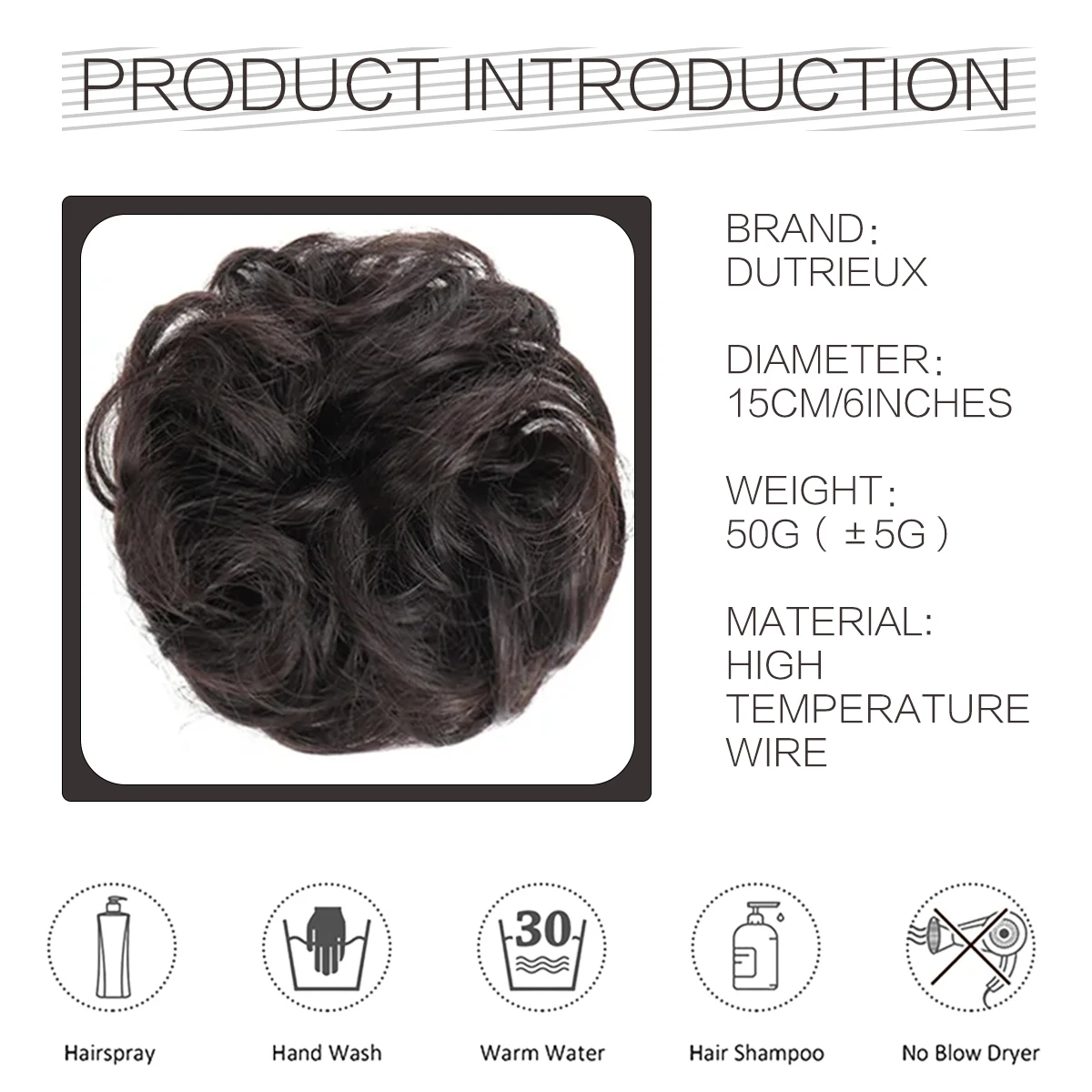 Curly Claw Clip-In Bun Hairpiece Chic Tousled Updo  Designed for Caucasian Women with This Stylish Synthetic Chignon