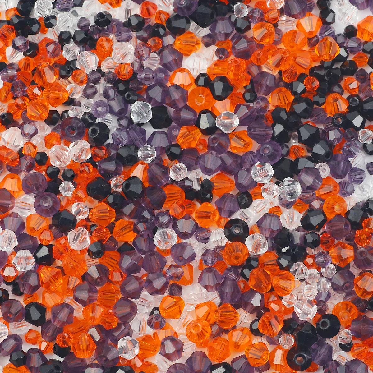 3/4/6MM Mischfarben Lose Acryl Spacer Spitz Perlen Für Schmuck Machen DIY Halloween Dekoration Charms armband Zubehör