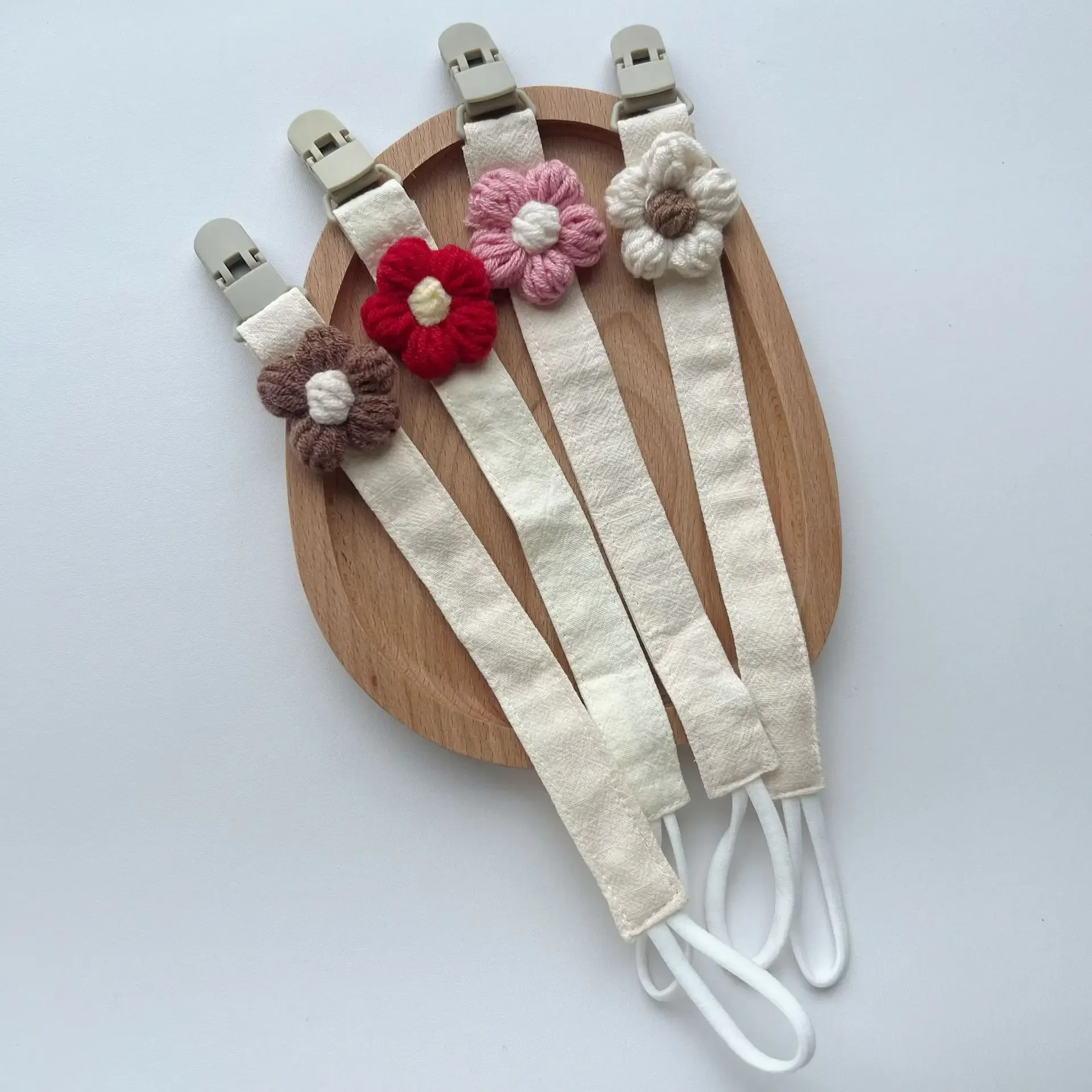

Baby Gift Flower Pacifier Rope Baby Pacifier Clip Newborn Pacifier Holder Clip Pacifier Clip for Young Children