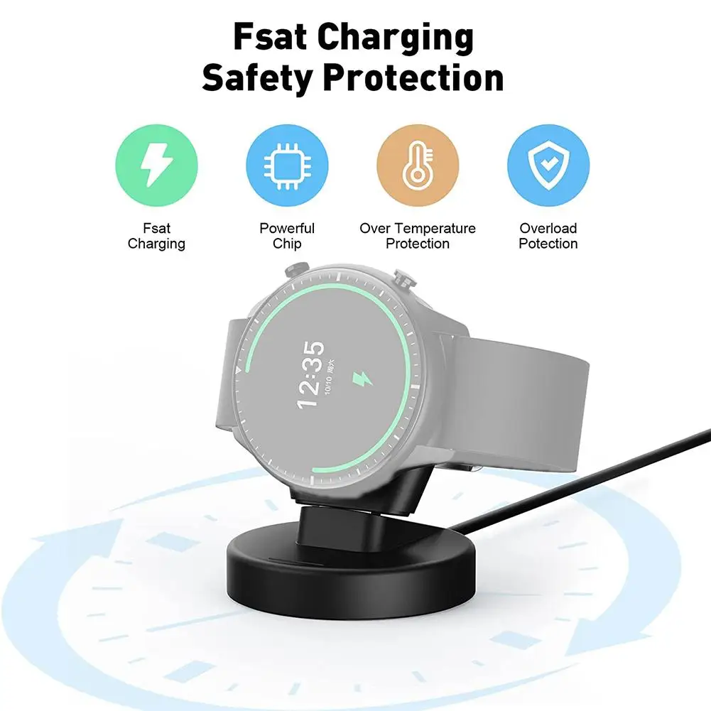 Magnetic Charing Dock for Xiaomi Watch S3 S2 Wireless Fast Watch Charger Stand with Charging Cable 2024 New Upgraded Versio M9U1