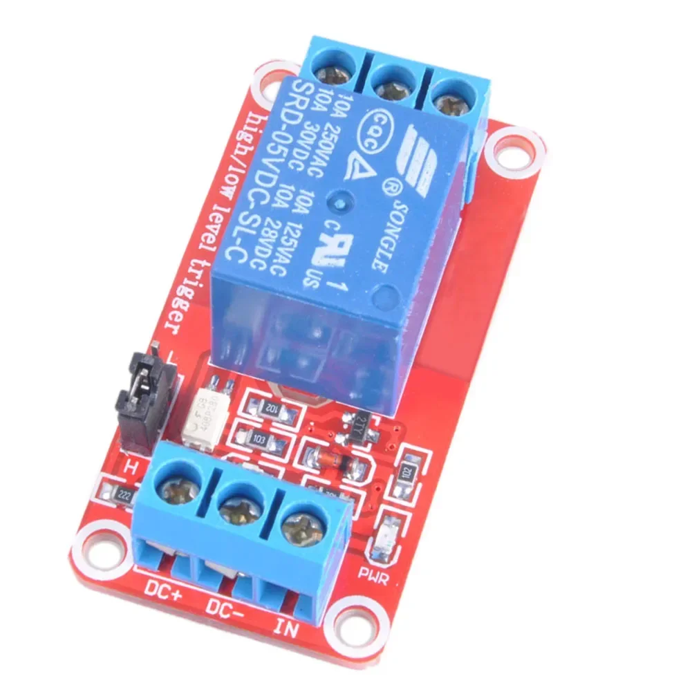 1/2/4/5/10PCS One 1 Channel 5V 12V 24V Relay Module Board Shield for Arduino with Optocoupler Support High and Low Level Trigger